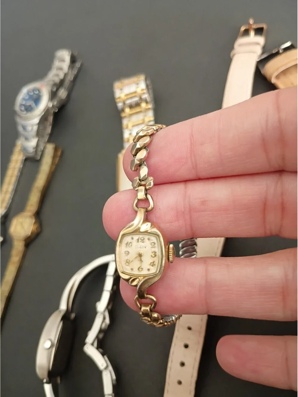 Lots Of 12 Watches Untested Parts Bulova Breda Relic Waltham Eddie Bauer Geneva